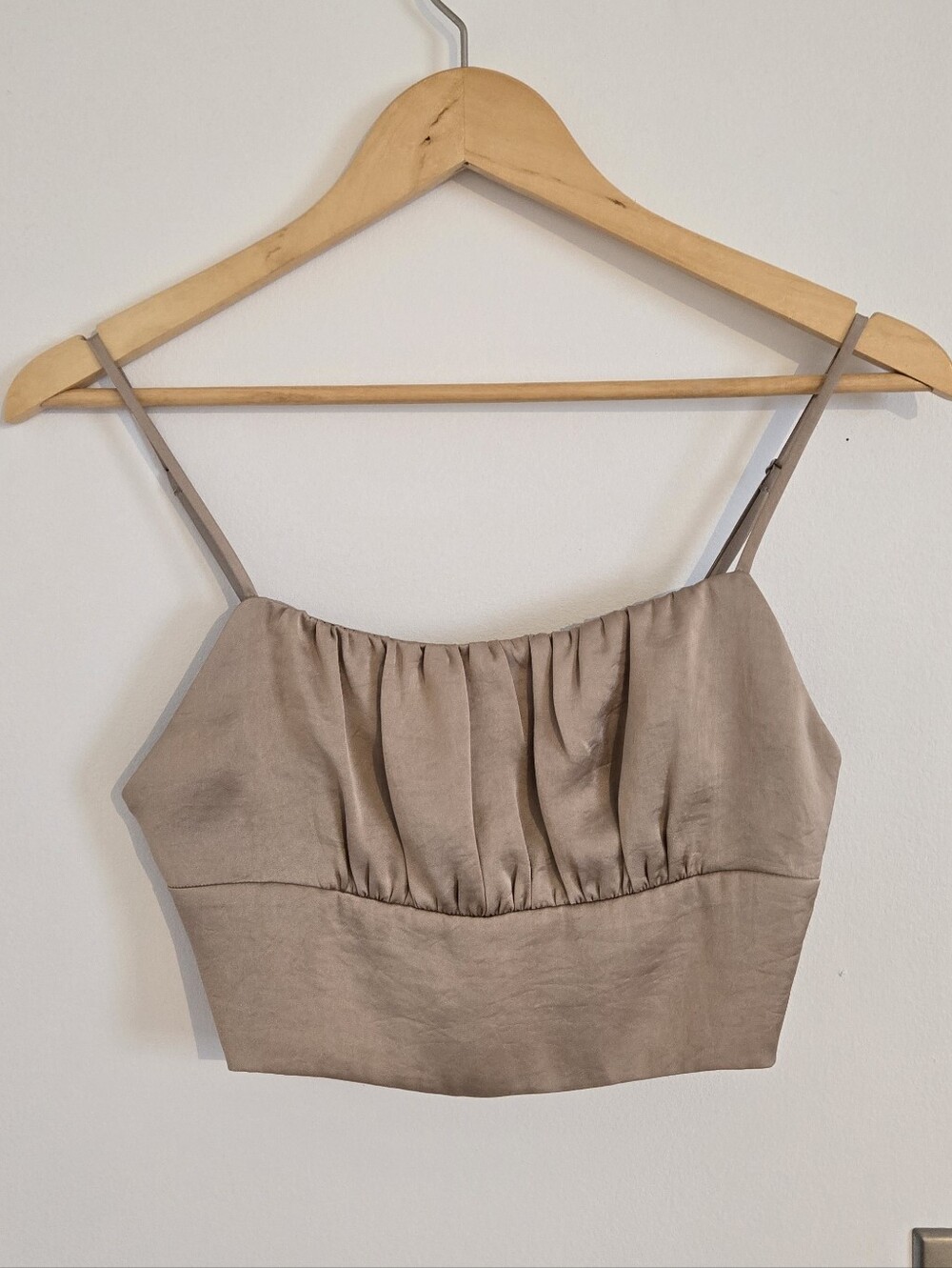 Aritzia Satin Crop Cami